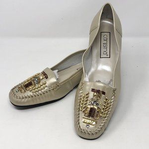 Carysma Womens Embellished Club  Loafers Size 9M Komando 2 Champ Beaded - NEW!
